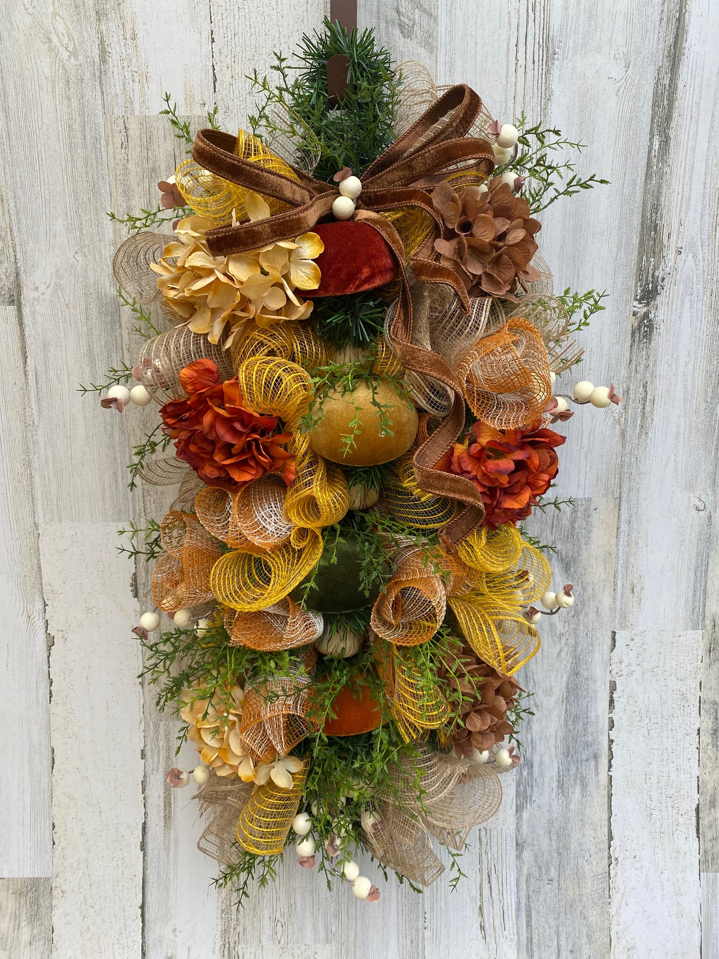 Rustic Mushroom Swag Wreath