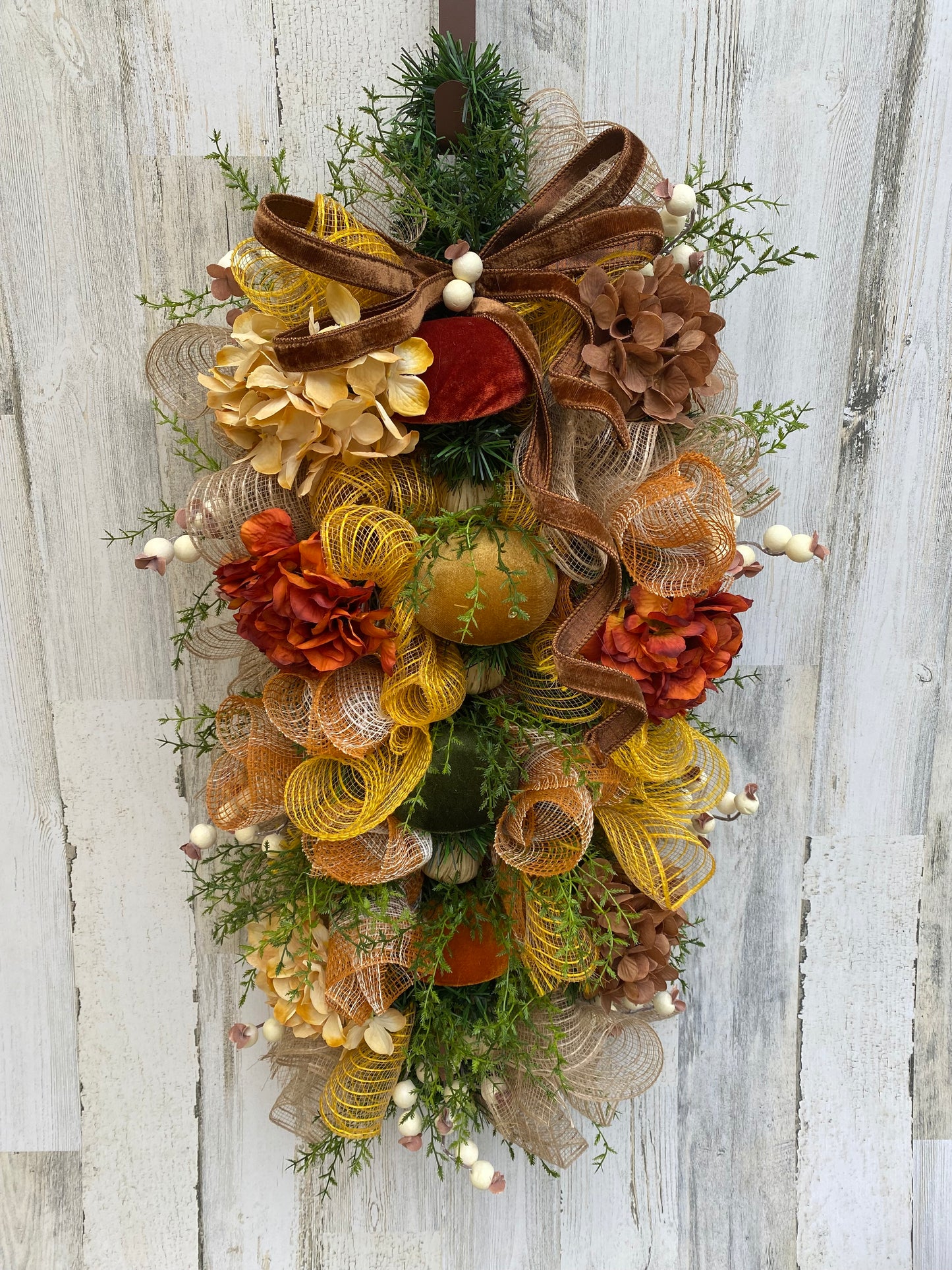 Rustic Mushroom Swag Wreath