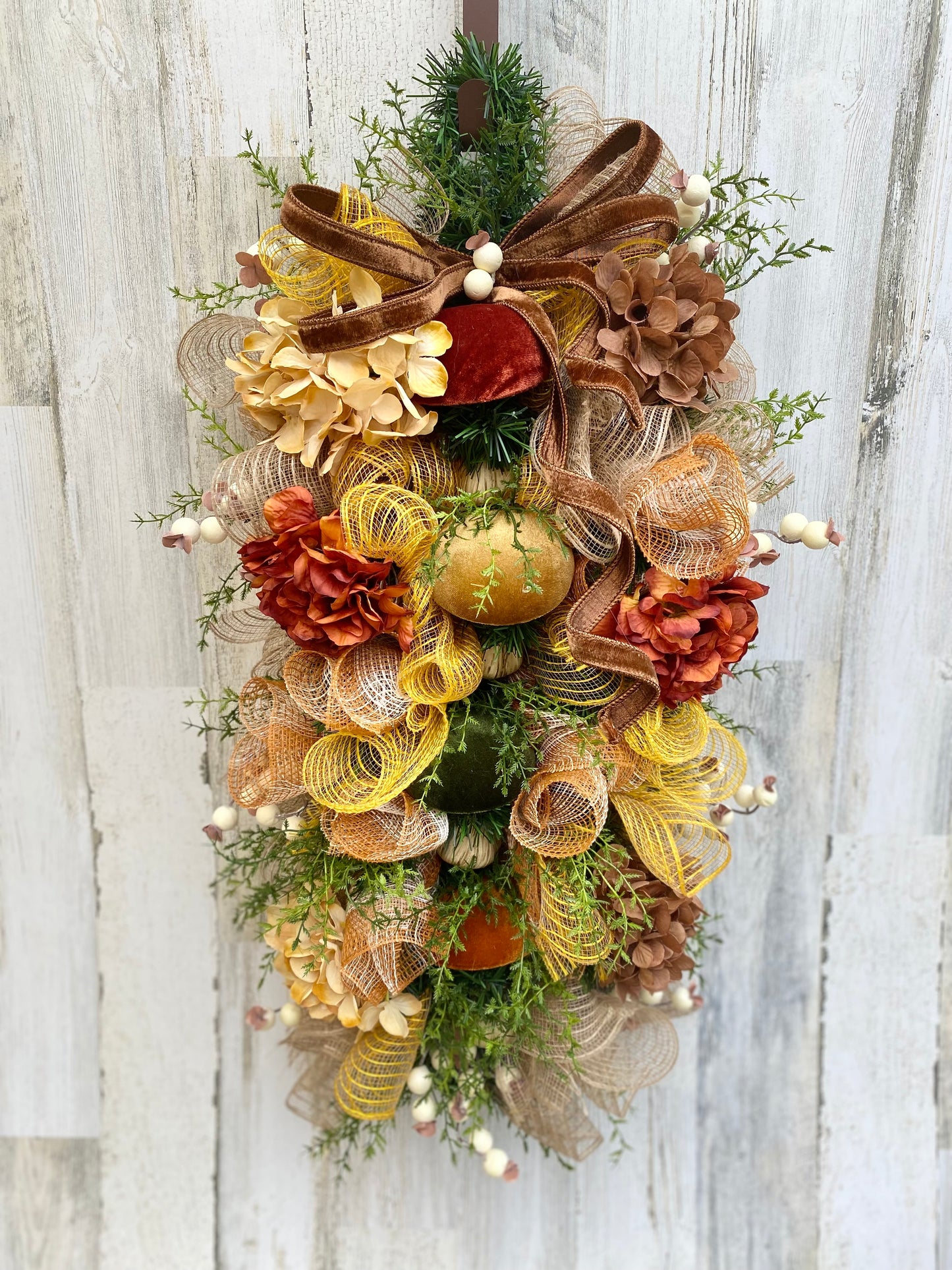 Rustic Mushroom Swag Wreath