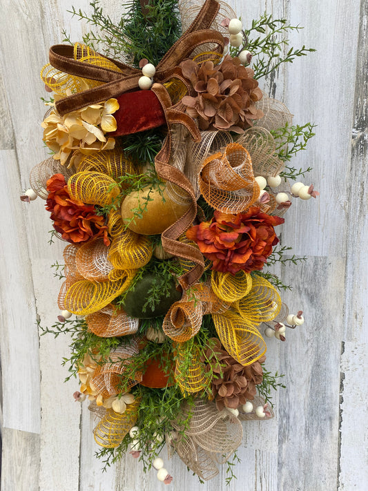 Rustic Mushroom Swag Wreath