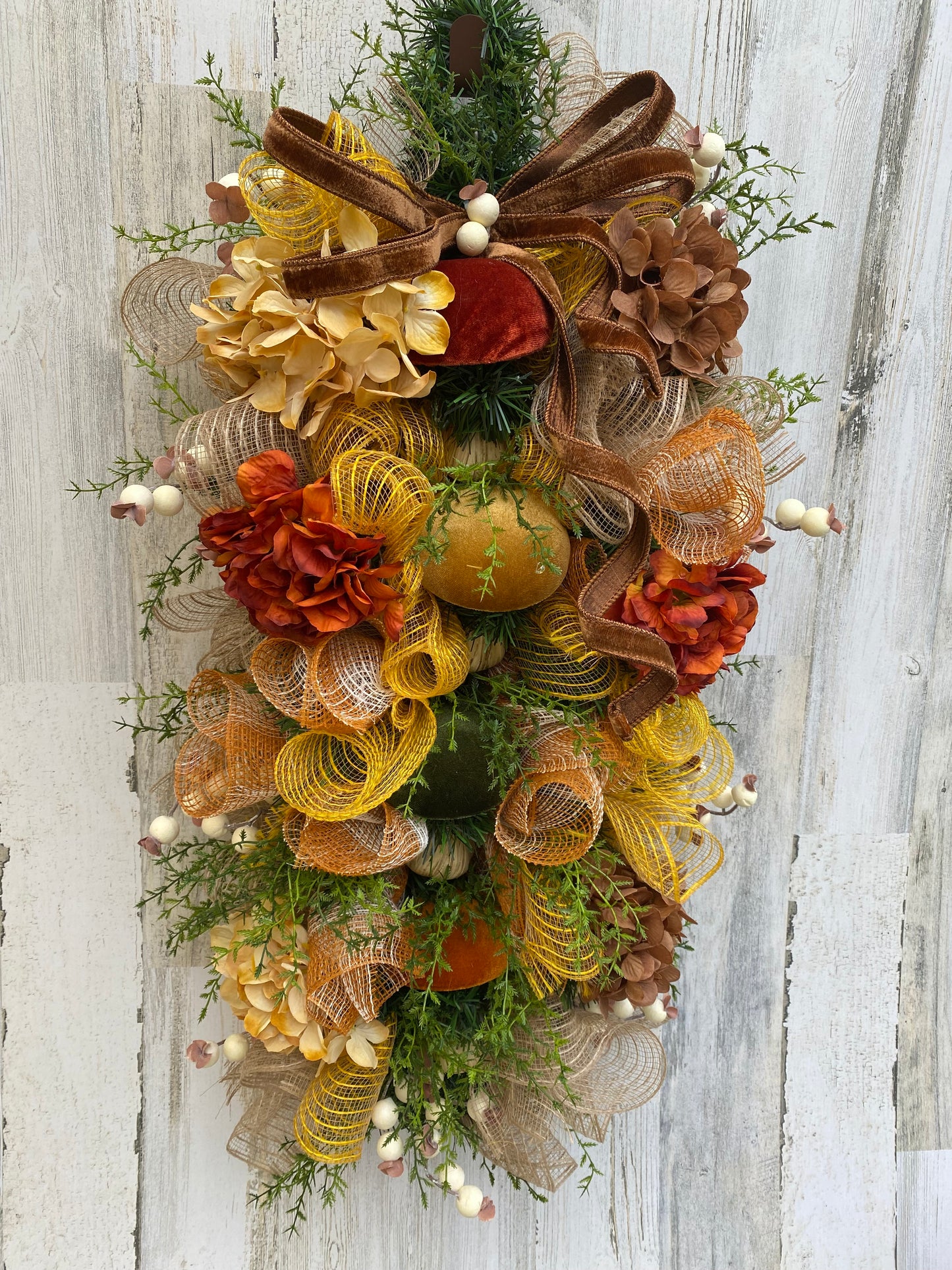 Rustic Mushroom Swag Wreath